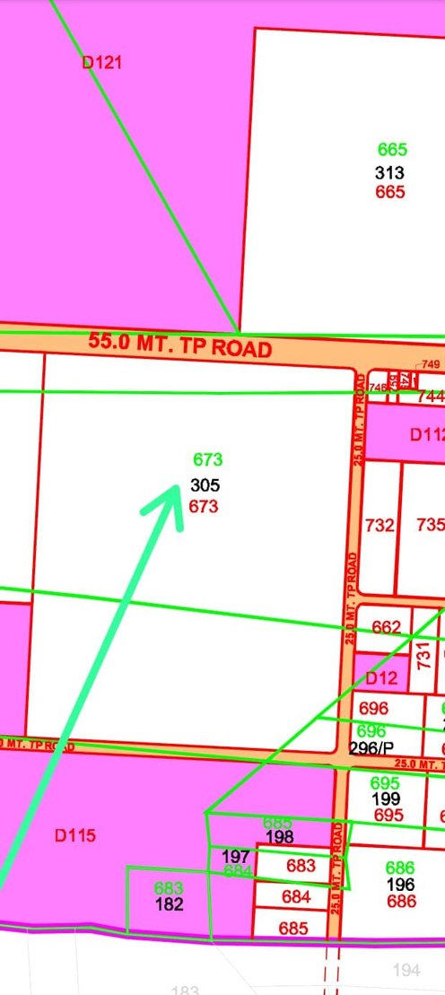 Residential Plot - Bavaliyari (Survey 305, FP 673, TP 5C2, 6,500 sq.yd)